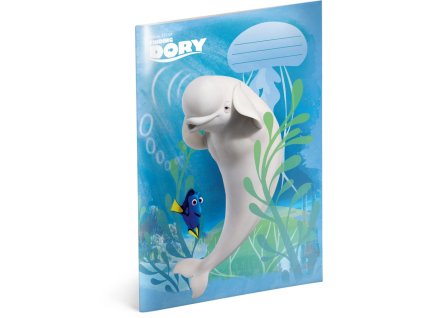 Školní sešit HLEDÁ SE DORY – Bailey 40 listů linkovaný A4