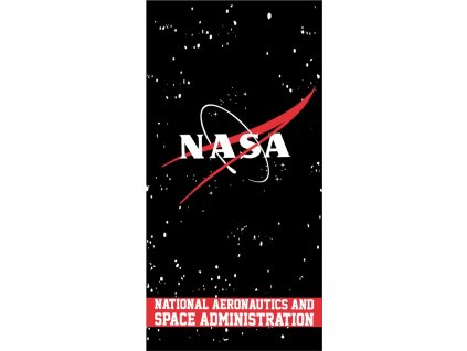 EMM5247265 Plážová osuška NASA černá 70*140cm