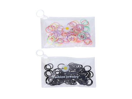 Vlasový doplněk - gumička 80 ks, průměr 2 cm