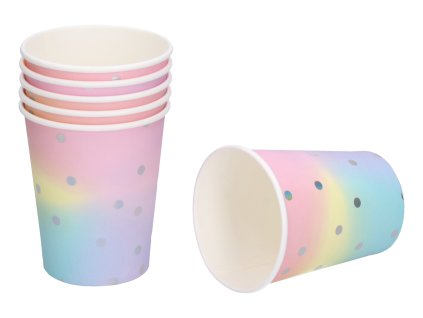 Párty kelímky PASTEL 250ml, 6 ks