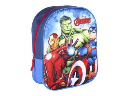 CEP2100004067 3D dětský batoh AVENGERS jedna kapsa modrý 31 cm
