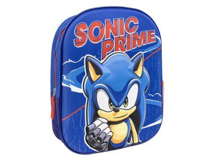 CEP2100005349 3D dětský batoh SONIC Prime 1 kapsa modrý 31 cm