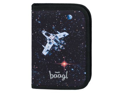 BAAGL Školní penál jednopatrový Pixel Space