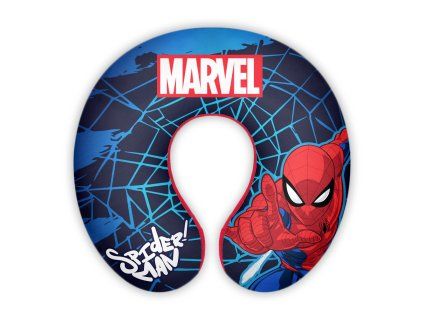 Dětský cestovní polštářek SPIDERMAN modrý