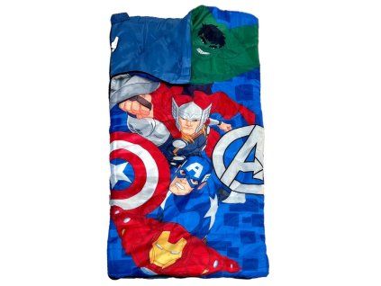 BRM015388 Dětský spací pytel AVENGERS 140x70cm modrý se zipem