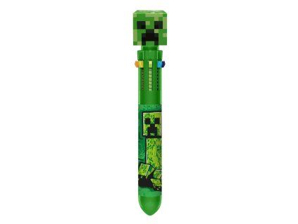 EWA00063MCB Desetibarevné 3D pero MINECRAFT Creeper zelené