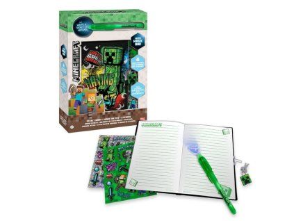 EWA00061MC Set zápisník s magickým perem MINECRAFT