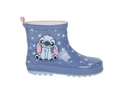 Dívčí holínky LILO A STITCH s hvězdami nízké modré