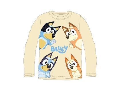 Chlapecké tričko BLUEY dlouhý rukáv žluté