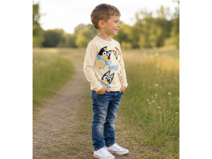 Chlapecké tričko BLUEY dlouhý rukáv