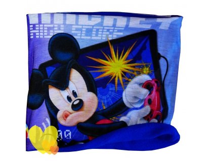 43007 3 nakrcnik mickey polar fleece modry