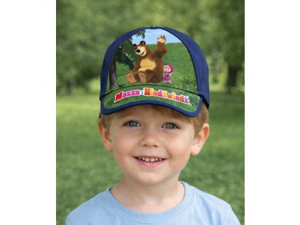 Chlapecká kšiltovka MÁŠA A MEDVĚD