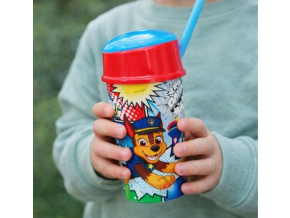 Kelímek na pití TLAPKOVÁ PATROLA komiks svačinka s brčkem