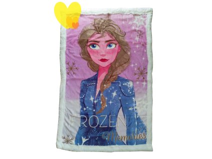 47300 deka frozen elsa dvouvrstva chlupata 90x140