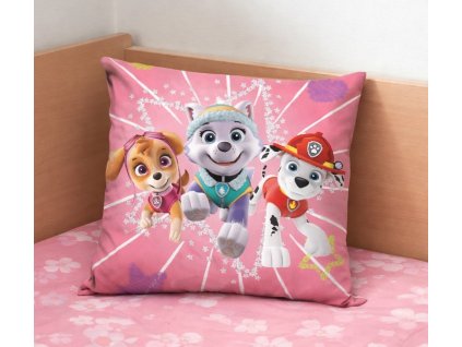 Dětský polštářek TLAPKOVÁ PATROLA energická trojka