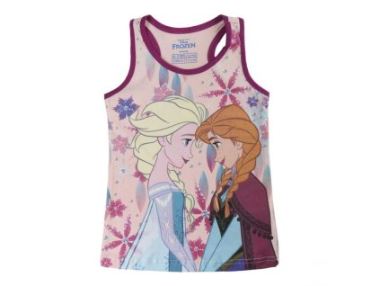 Tílko FROZEN ELSA A ANNA růžové