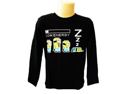 Tričko MIMONI LOW ENERGY dl.rukáv chlapecké černé (Barva Černá, Velikost 146)