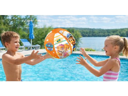 Nafukovací míč TLAPKOVÁ PATROLA oranž