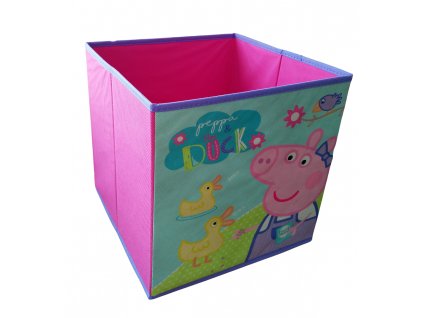 Úložný skládací box PEPPA PIG růžový 31x31x31