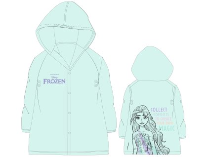 Dívčí pláštěnka FROZEN ELSA zelená