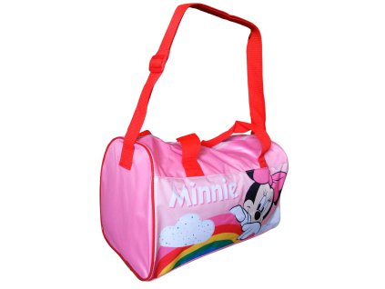Dívčí taška MINNIE DUHA cestovní - sportovní dívčí růžová