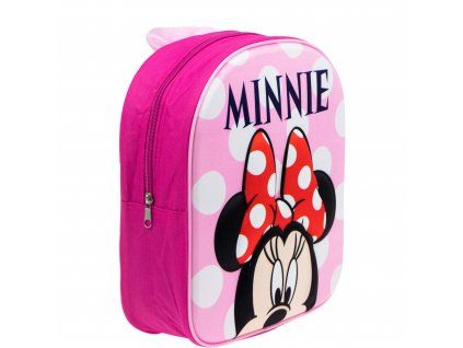 3D Batoh MINNIE S PUNTÍKY dívčí růžový