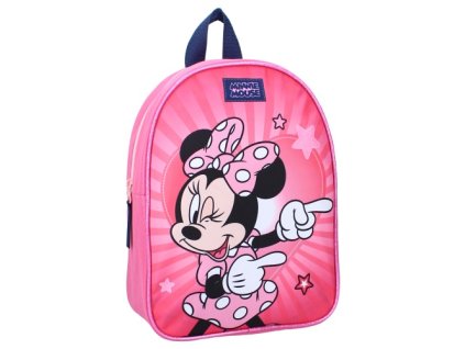 Batoh MINNIE a hvězdičky dívčí růžový