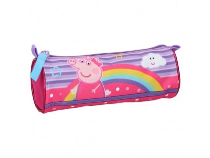 Pouzdro PEPPA PIG duha válec růžový