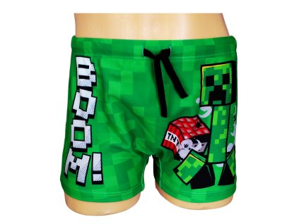Plavky MINECRAFT boxerky zelené (Barva Zelená, Velikost 140)