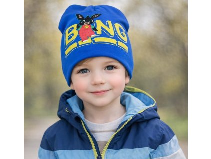Čepice ZAJÍČEK BING chlapecká bavlna jaro podzim