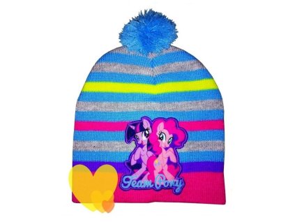 Čepice MY LITTLE PONY s proužky modrá (Barva Modrá, Velikost pokrývek hlavy 54)