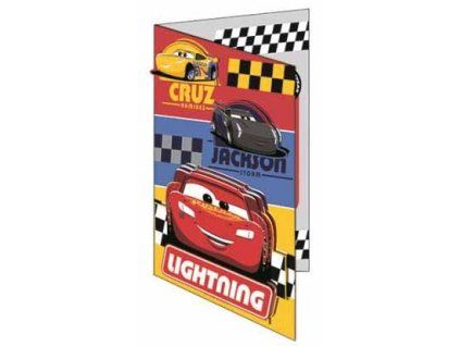 Přání CARS s obálkou a 3D auty