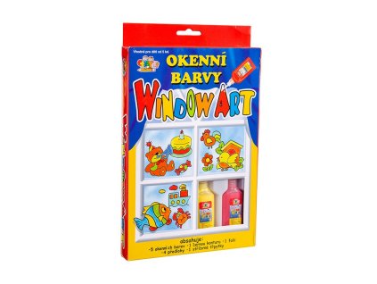 14997 3 okenni slupovaci barvy 6 x 20ml folie predlohy trpytky