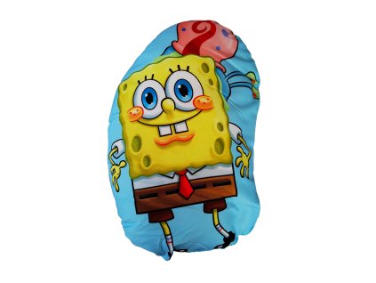 Polštářek SPONGEBOB tvarovaný modrý 38x28