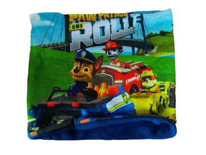 Nákrčník TLAPKOVÁ PATROLA chlapecký polar fleece modrý