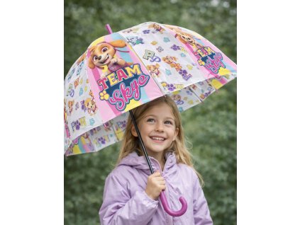 Dívčí deštník TLAPKOVÁ PATROLA manuální t