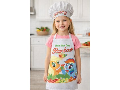 Dětská zástěra MY LITTLE PONY set s čepicí