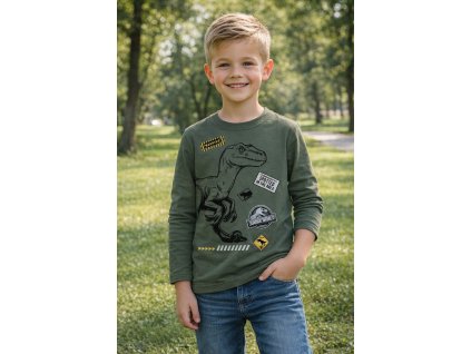 Chlapecké tričko JURSKÝ SVĚT dlouhý rukáv