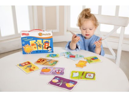 Far Far Land Puzzle činnosti trojice 8 obrázků