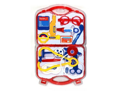 Doktor set kufřík červený