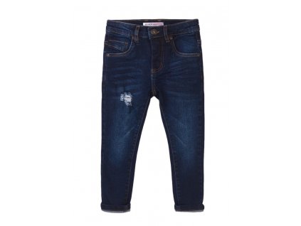 Kalhoty chlapecké džínové s elastanem, Minoti, Scandi 4, modrá