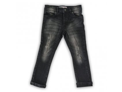 Kalhoty džínové chlapecké, Minoti, WORD 8, černá
