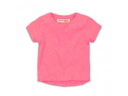 Tričko dívčí s krátkým rukávem, Minoti, 2SLUBT07, růžová