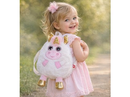 Dívčí batoh UNICORN - JEDNOROŽEC plyšový