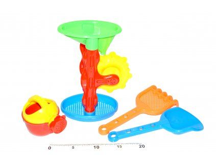 Set na písek MLÝNEK 22 cm 4 ks