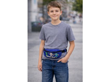 Dětská ledvinka MINECRAFT modrá