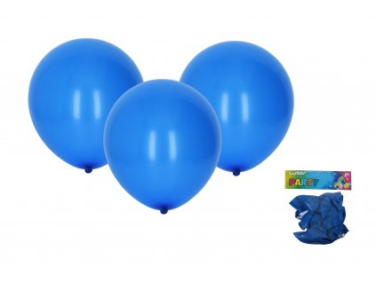 Balónek nafukovací MODRÝ 30cm - sada 10ks