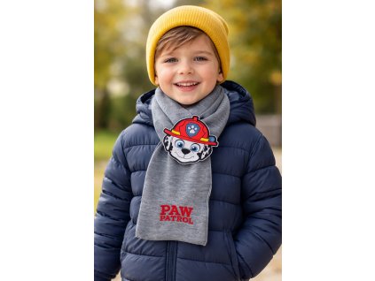 Dětská šála TLAPKOVÁ PATROLA MARSHALL úplet