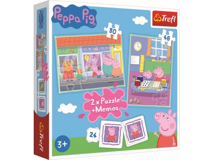 Puzzle + pexeso PEPPA PIG