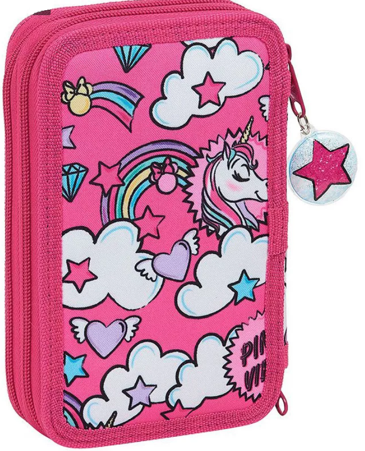 SAFTA Penál MINNIE JEDNOROŽEC dvoupatrový s výbavou